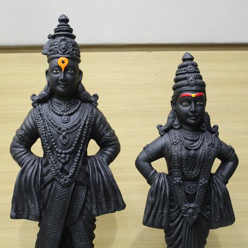 Vitthal Rukmini Statue for auspicious occasions |perfect gift | cast fibre idol